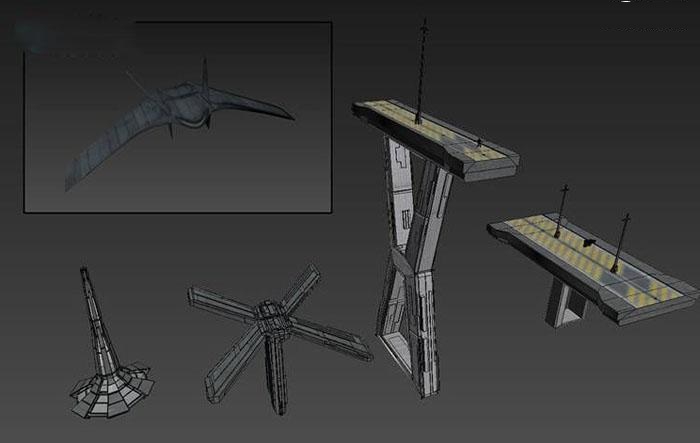 3DsMAX制作未来殖民城市模型