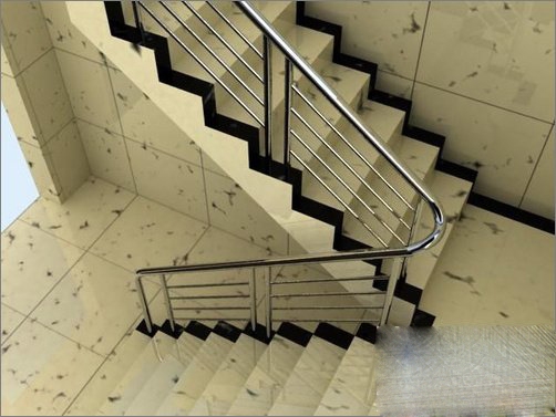 3DMAX打造楼梯间大理石模型基础教程(3dmax怎么建楼梯模型)