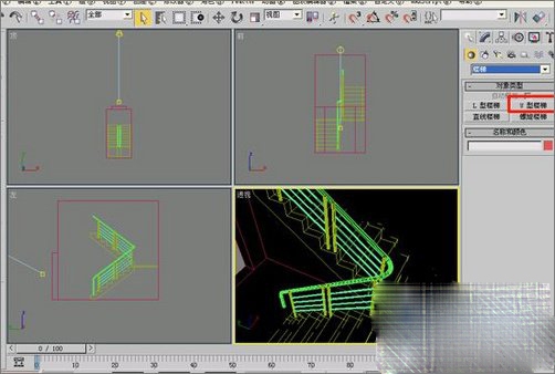 3DMAX打造楼梯间大理石模型基础教程(3dmax怎么建楼梯模型)