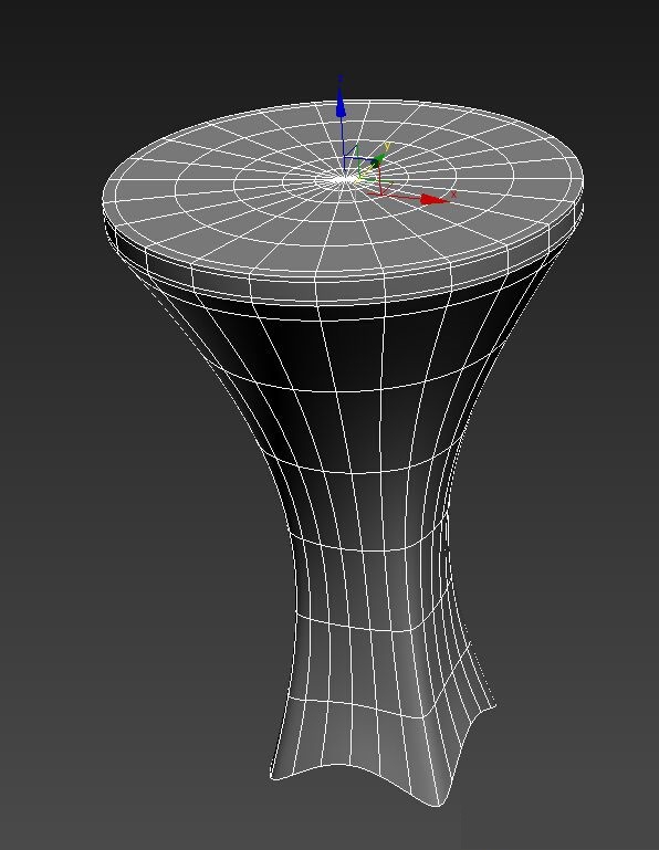 使用3DMAX制作一张实用的异形桌子模型