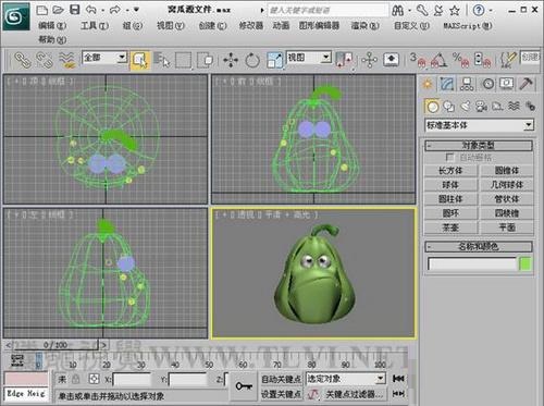 常见的窝瓜用3sDMAX面片建模教程