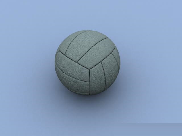 通过3DMAX打造高度防制的排球模型