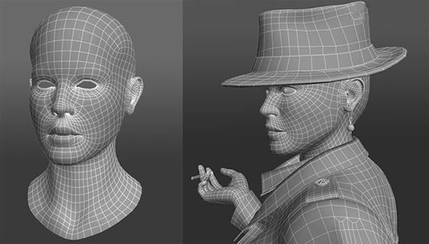 强大的3DMAX加上PS渲染出雨中等待的人模型(3dmax人物渲染)
