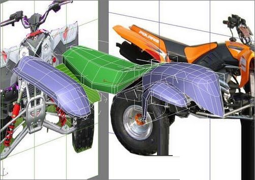 有关3DsMAX制作一辆豪华耐用的摩托车模型