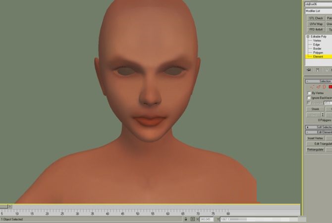 3DMAX特殊制作女孩头部模型贴图教程(3dmax制作人物头部)