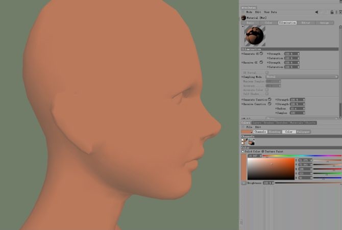 3DMAX特殊制作女孩头部模型贴图教程(3dmax制作人物头部)
