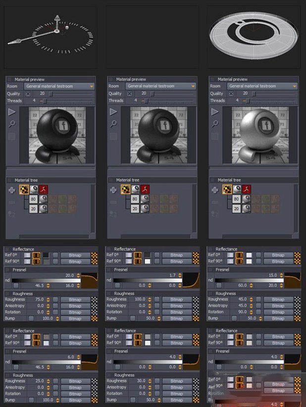 3DMAX轻松教您制作逼真质感怀表模型(3dmax手表建模)