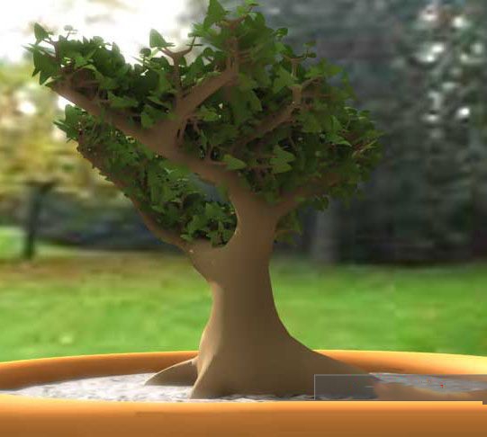 如何用3DMAX制作可爱的卡通树木模型