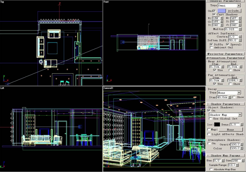 3DSMAX默认渲染器渲染出高品质室内效果图