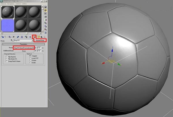 如何使用3ds Max制作足球贴图(3ds max做足球)