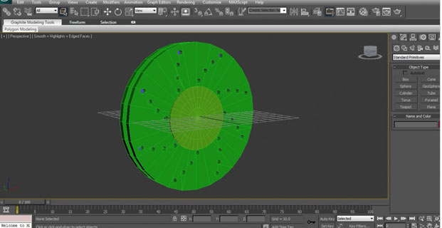 3DSMAX2013中文版汽车刹车盘的建模教程