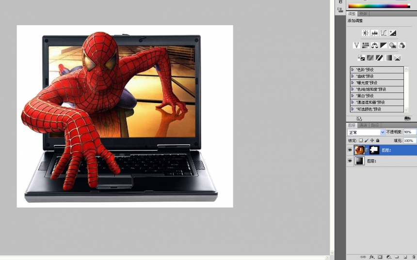如何用PS来打造一只钻出屏幕的蜘蛛侠(如何用ps来打造一只钻出屏幕的蜘蛛侠模型)