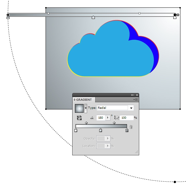 用AI绘制一枚玻璃质感的云图标(用ai绘制一枚玻璃质感的云图标怎么画)