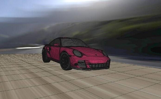 3D渲染奔跑的保时捷汽车模型(3d渲染奔跑的保时捷汽车模型是什么)