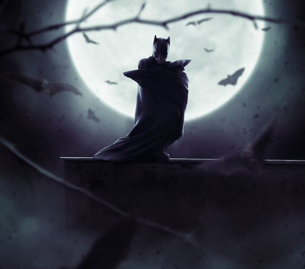 如何用Photoshop合成一张黑暗风格的蝙蝠侠照片(如何用photoshop合成一张黑暗风格的蝙蝠侠照片)