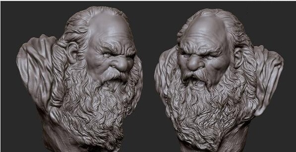 ZBrush雕刻霍比特人青铜像教程