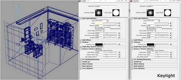 Maya制作复古书房模型