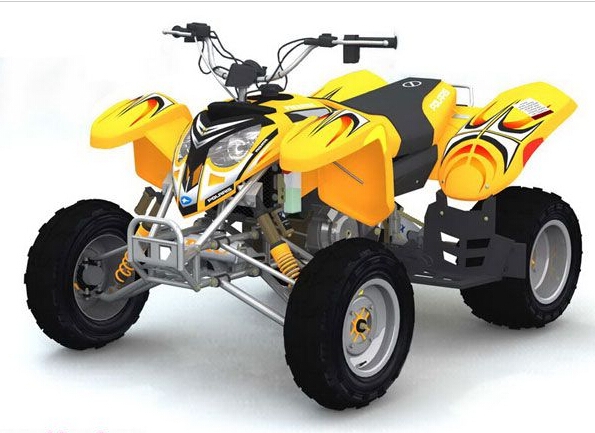 3dsmax霹雳游侠！四驱摩托建模、质材、渲染