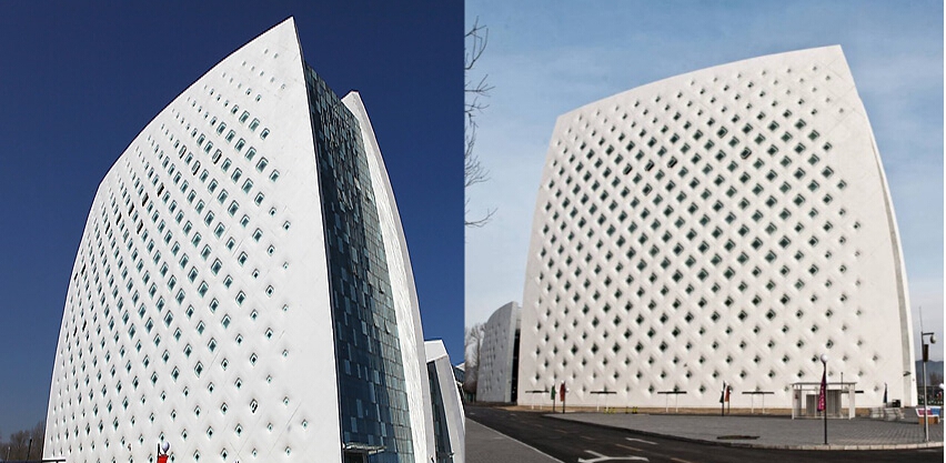 【建模技巧】异形建筑外立面的制作方法(异形建筑怎么建模)