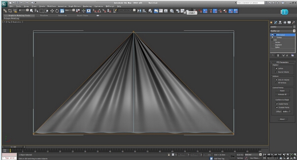 3DMAX2012室内顶面造型-褶皱帐幕建模教程