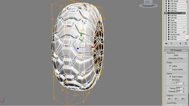 3D制作复杂花纹的轮胎模型教程(3d制作复杂花纹的轮胎模型教程视频)