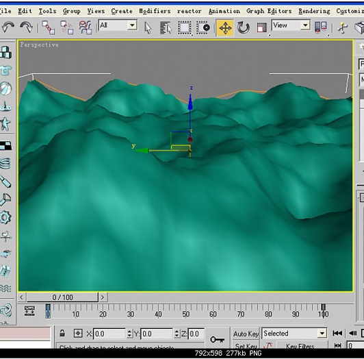 3dsMax2009等高线制作高低起伏山路