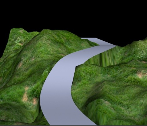 3dsMax2009等高线制作高低起伏山路