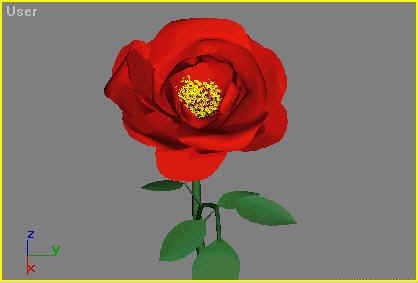 利用3dmax制作一朵红玫瑰(利用3dmax制作一朵红玫瑰花)