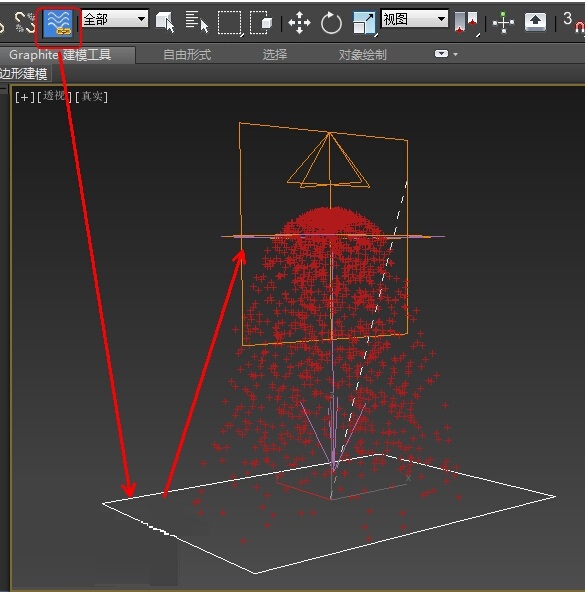 3dmax使用超级喷射、重力、导向板制作喷泉动画效果教程