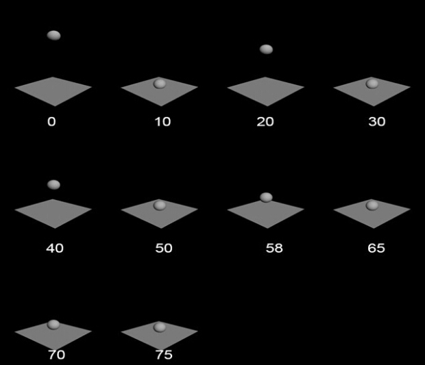 3D动作—小球弹跳制作(3dmax小球弹跳动画的制作方法)