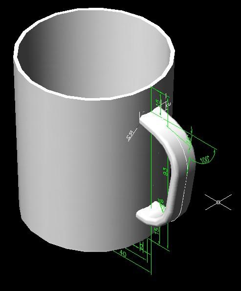 利用CAD绘制水杯效果教程(利用cad绘制水杯效果教程)