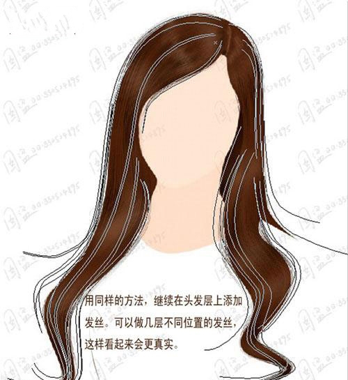 Photoshop鼠绘一位清秀长发美女教程(ps鼠绘人物图文教程)