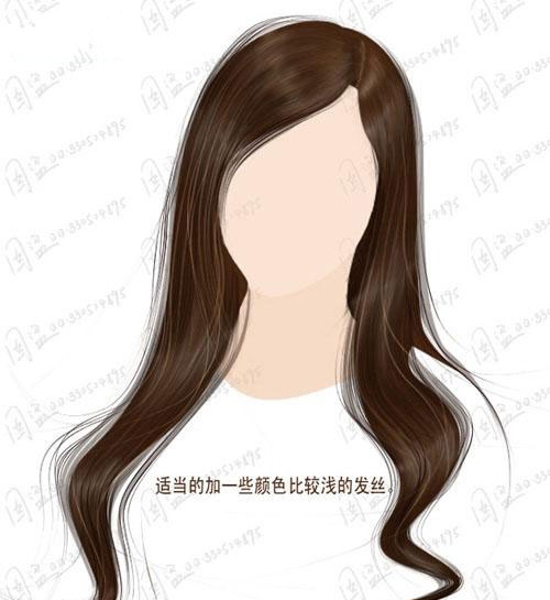 Photoshop鼠绘一位清秀长发美女教程(ps鼠绘人物图文教程)