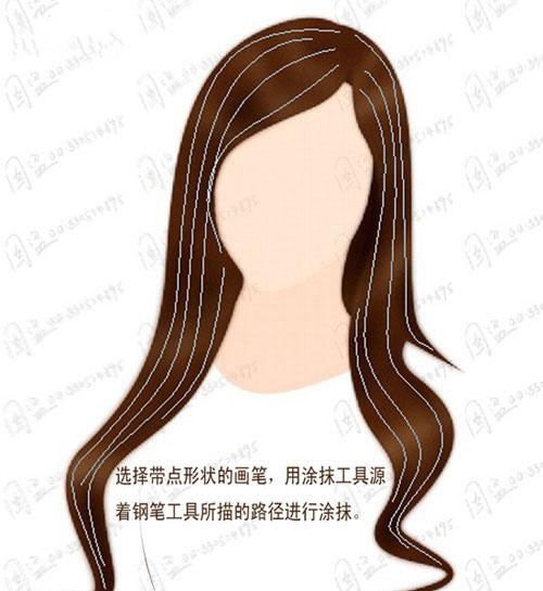 Photoshop鼠绘一位清秀长发美女教程(ps鼠绘人物图文教程)
