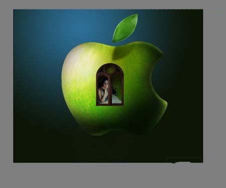 PS图片合成-Apple苹果标志创意招贴(ps苹果标志制作)