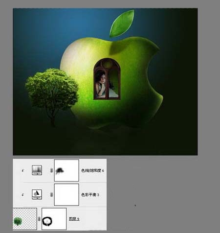 PS图片合成-Apple苹果标志创意招贴(ps苹果标志制作)