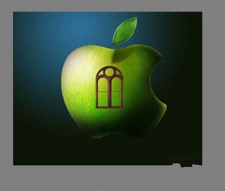 PS图片合成-Apple苹果标志创意招贴(ps苹果标志制作)