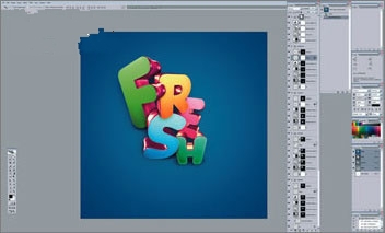 PS制作精美的时尚花纹立体字(ps做花样字体)