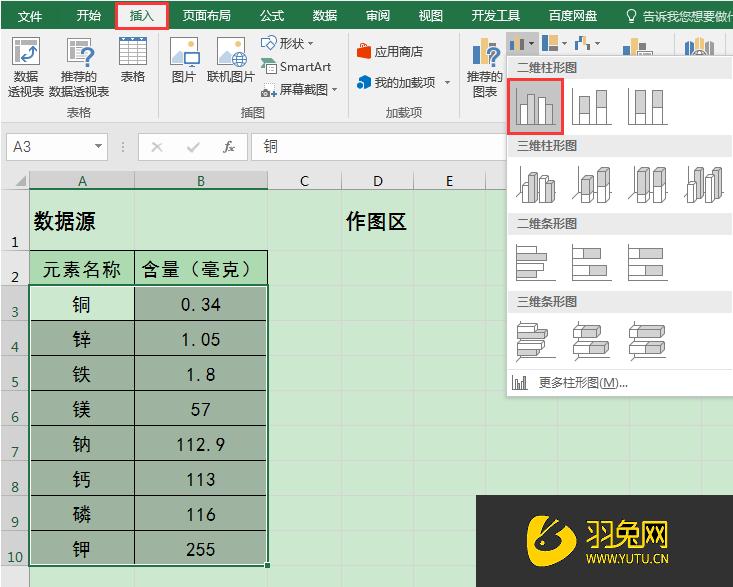 Excel表格制作柱状图怎么添加对数刻度(表格中的对数刻度做的图)