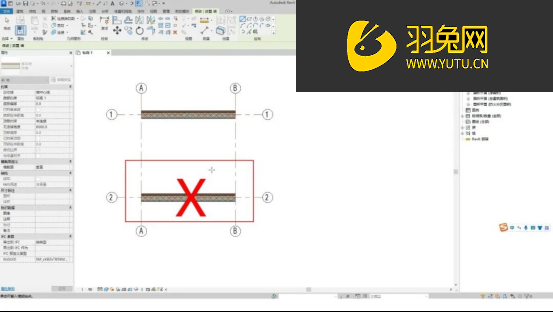 Revit控制绘制墙体时材质显示方向的方法